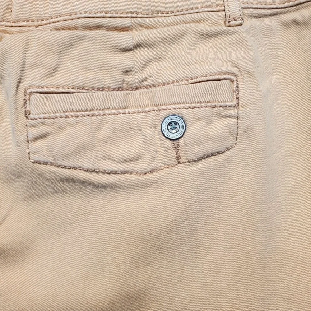 Sundance Always In Style Chino Pants Women 6 Tan Cotton Stretch Casual Coastal